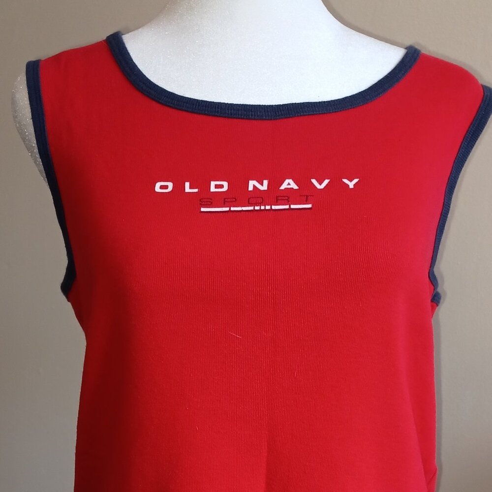 1990's Vintage Old Navy Women's Sports Tank Top Size M